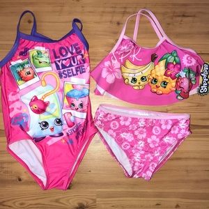Bundle 2 Shopkins swimsuit size 4